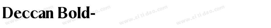 Deccan Bold字体转换
